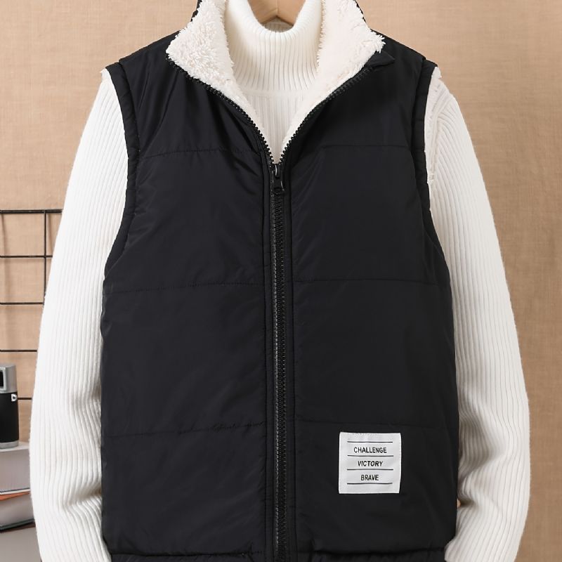 Vinterpiger Casual Sort Fleecevest