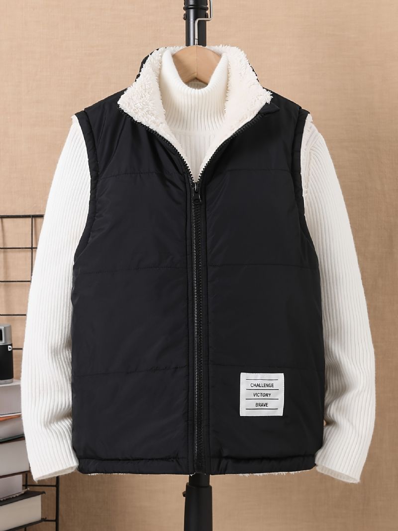 Vinterpiger Casual Sort Fleecevest