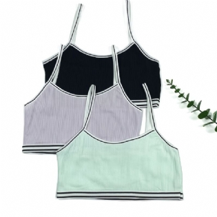 3 Stk / Sæt Pige Bh Bomuld Bralette Tank Top