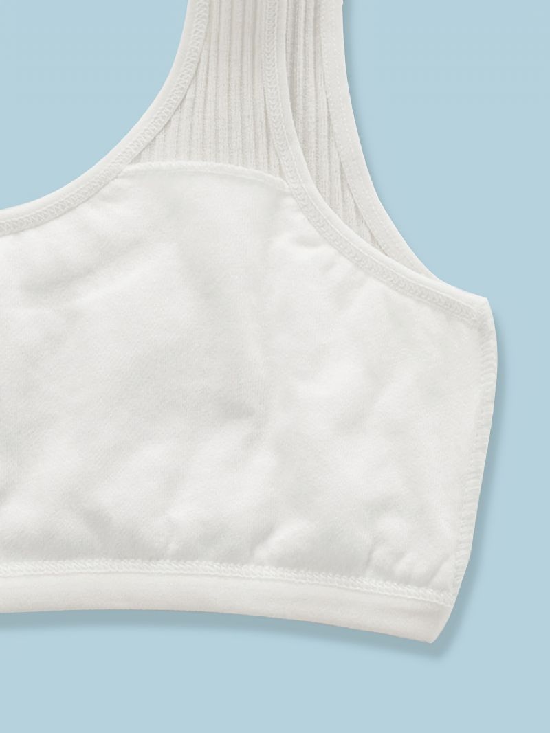 3 Stk Trænings-bh Til Piger Sømløs Strækbar Sportsbralette Ærmeløse Afgrøder Tanktops Undertøj