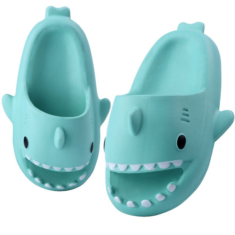 Baby Blødsåler Anti-slip Shark Design Slides Hjemmesko Indendørs Sko Til Drenge Piger