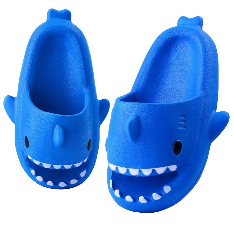 Baby Blødsåler Anti-slip Shark Design Slides Hjemmesko Indendørs Sko Til Drenge Piger