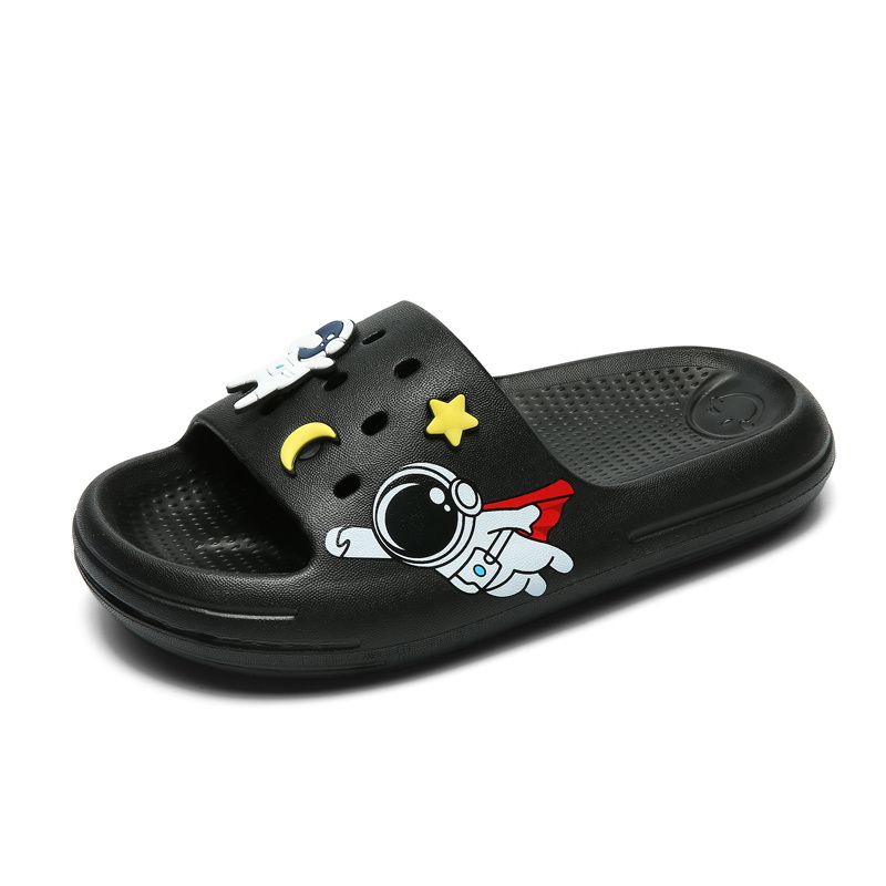 Baby Børn Drenge Slides Blødsålede Skridsikre Hjemmesko Med Tegneseriedesign
