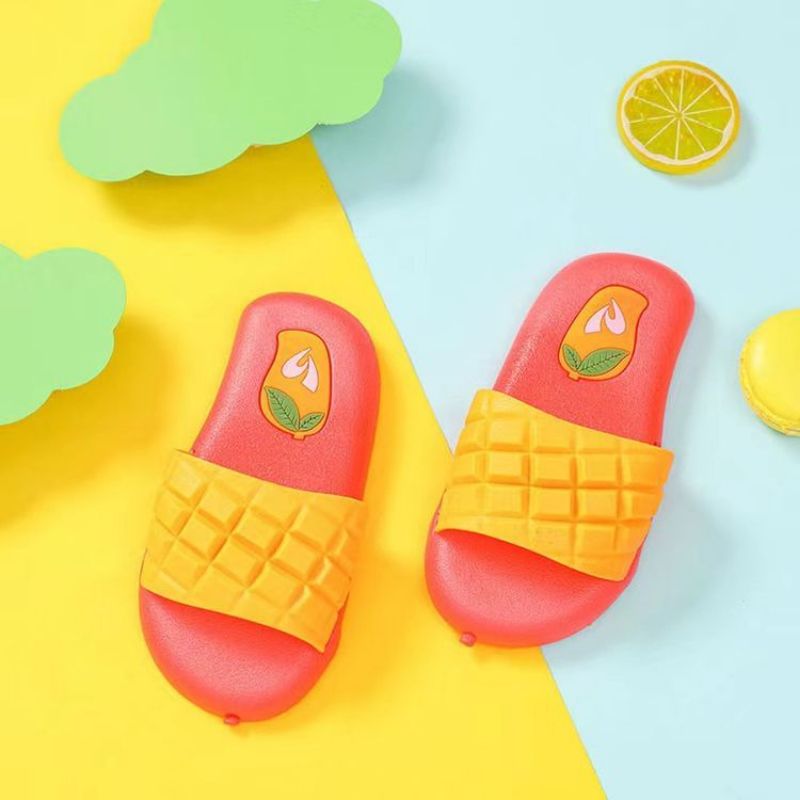 Drenge Piger Blødsåler Anti-slip Mango Design Hjemmesko Cartoon Indendørs Slides