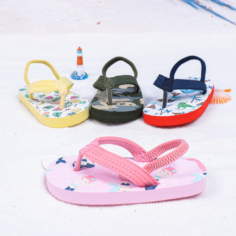 Drenge Piger Casual Flip-flops Skridsikre Åndbare Sandaler Med Tegneserieprint