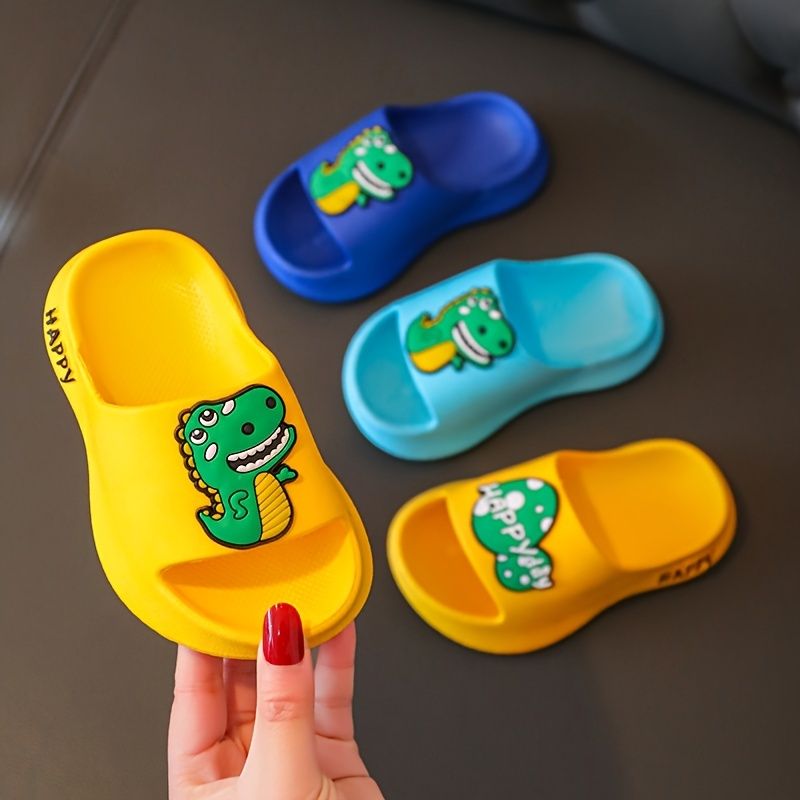 Drenge Piger Soft-soled Hjemmesko Anti-slip Dinosaur Mønster Slides