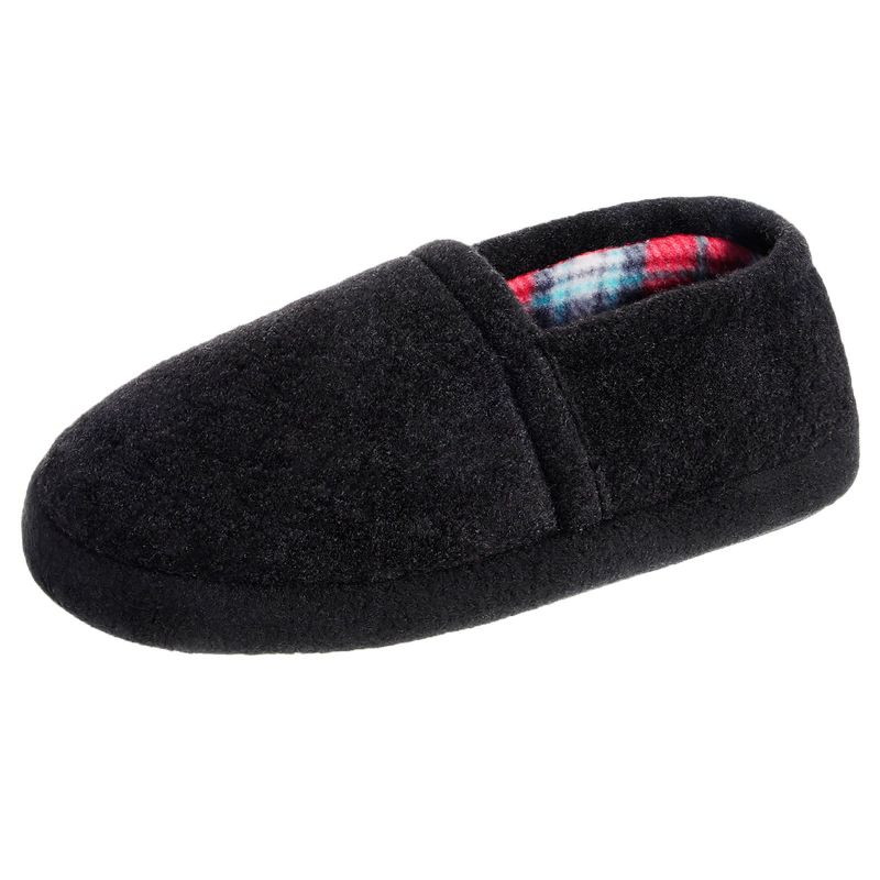 Drenge Plys Hjemmesko Plaid Patchwork Blødsålede Anti-skrid Varme Rutsjebaner Til Vinter
