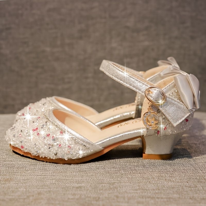 Småbørn Børn Piger Sandaler Bling Crystal Princess Dress Sko Til Fest Bryllup Præstation
