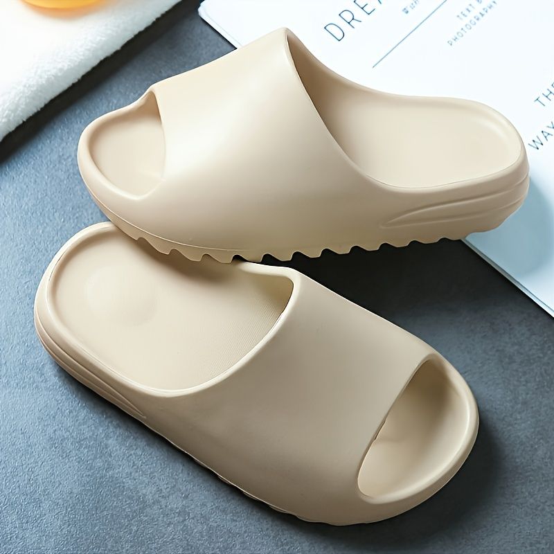 Småbørn Børn Solid Slides Blød Sål Anti-slip Letvægts Åndbart Soveværelse Strand Pool Indendørs Udendørs Sko