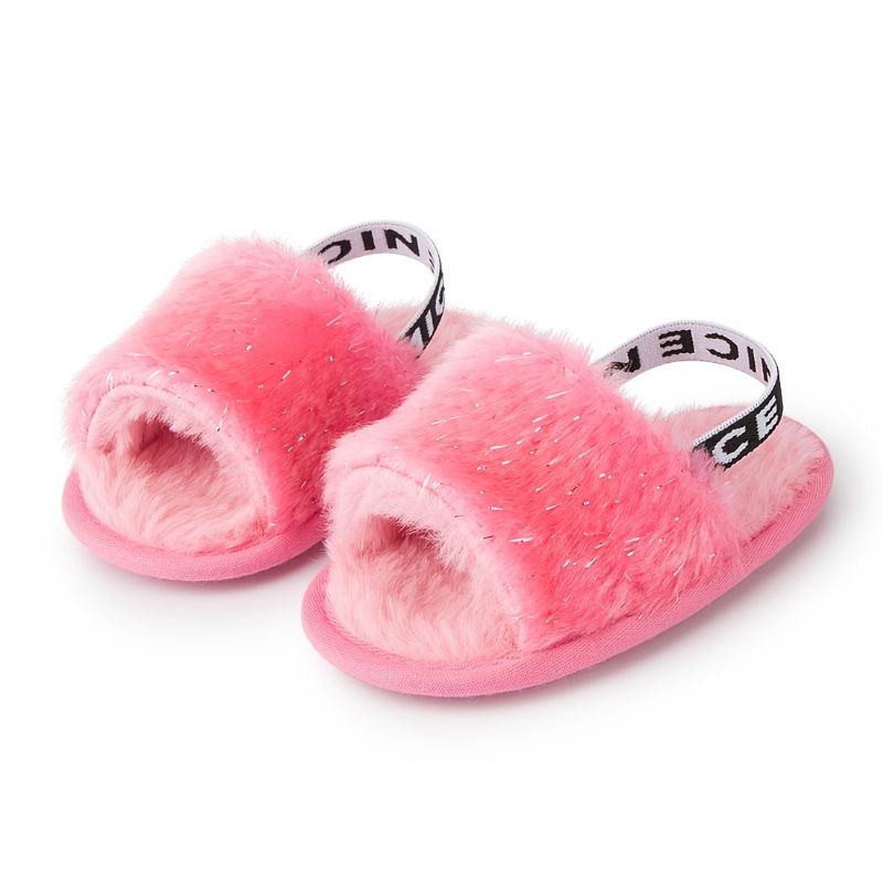 Baby Pige Hjemmesko Blødsålede Anti-slip High Top Prewalker Sko