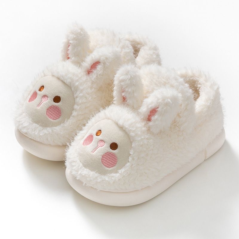 Drenge Piger Hjemmesko Plys Anti-slip Indendørs Thermal Rabbit Design Eva Sko Vinter Ny