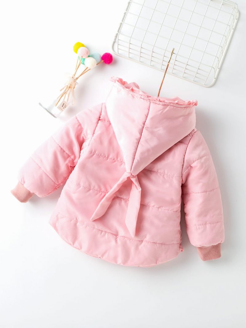 Christmas Price Cuts Piger Heart Pocket Hatte Thickened Frakke