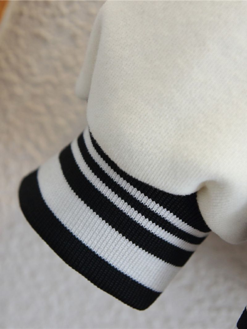 Drenge Bomuld Letter Print Skolestil Baseball Frakke