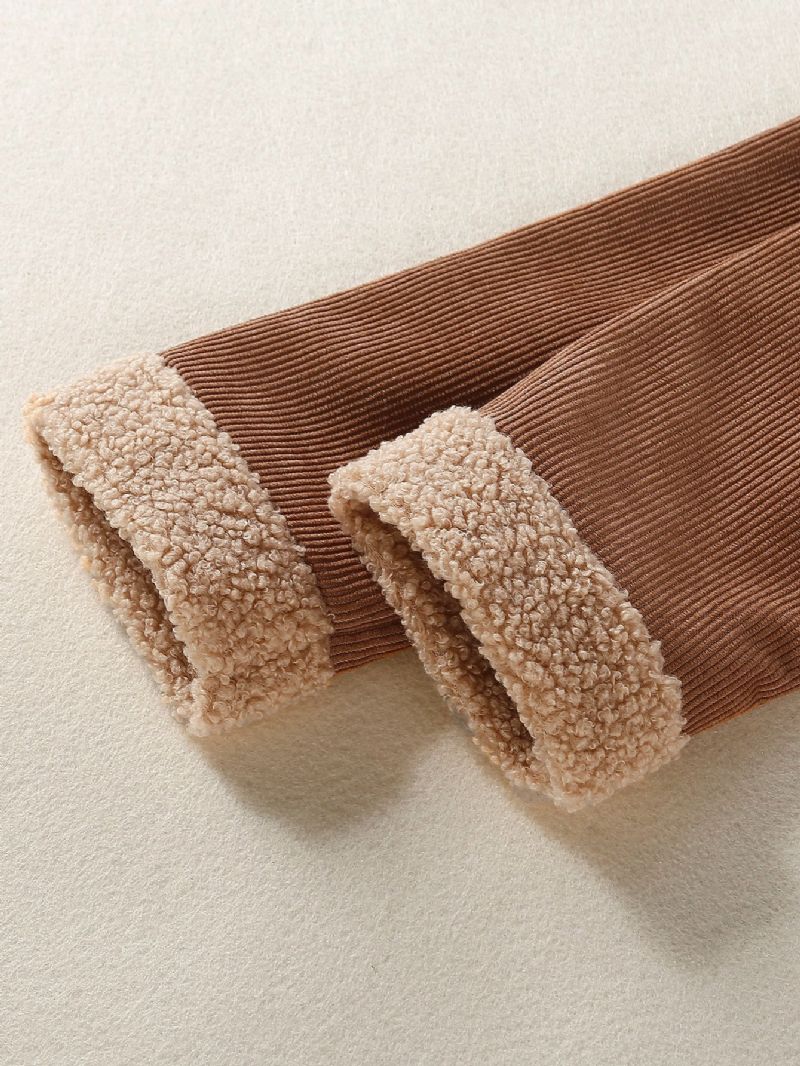 Ensfarvede Jakker Piger Fleece Frakker