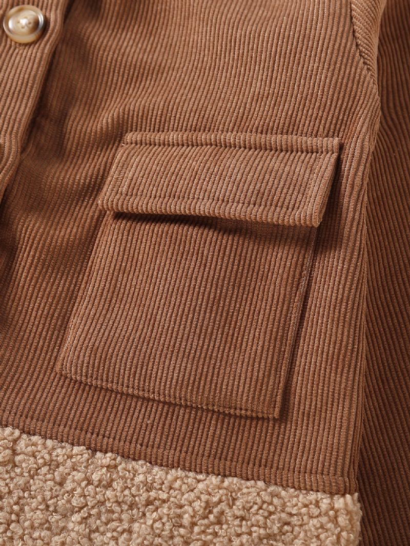 Ensfarvede Jakker Piger Fleece Frakker