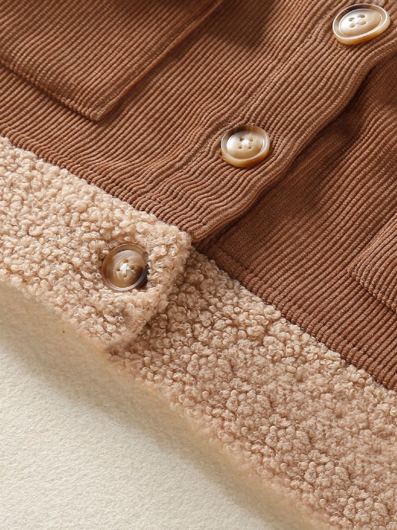 Ensfarvede Jakker Piger Fleece Frakker