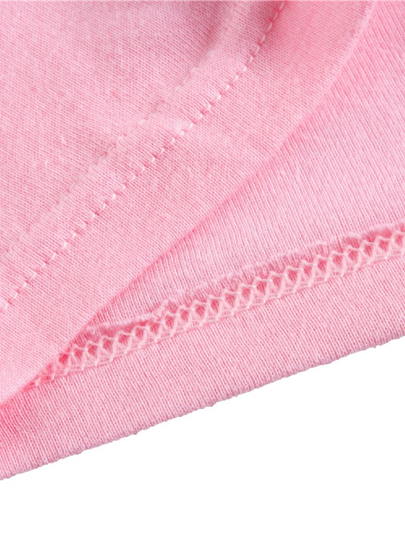 2 Stk Piger Casual Termisk Pyjamas Sæt Rundhals Langærmede Toppe & Bukser Med Sødt Tegneserie Ko Print Til Vinter