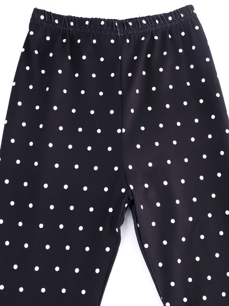 Piger Brev Print Rundhals Langærmede Bukser Pyjamas Sæt