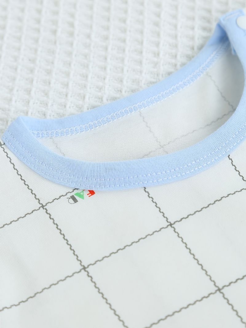 Piger Lounge Wear Hjemmetøj Langærmet Top Og Matchende Bukser Pyjamassæt Med Tegneserietryk Baby Børnetøj