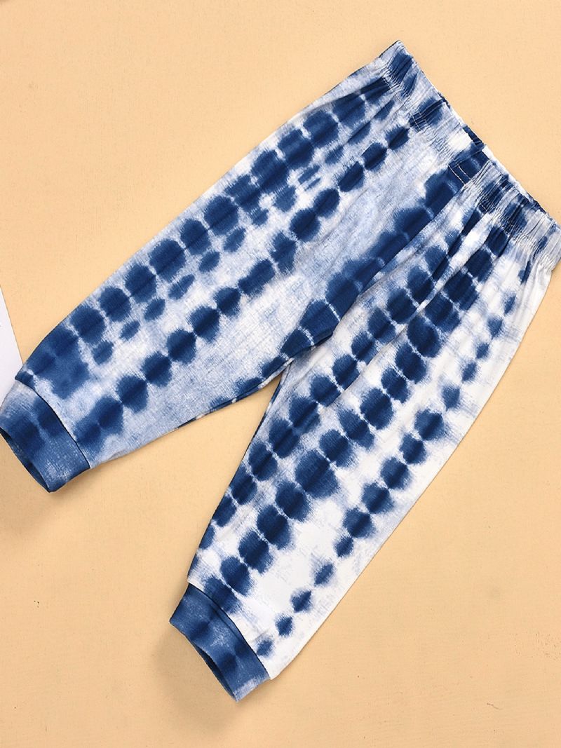 Toddler Tie Dye Multi Color Pyjamas Sleeve Pants Set