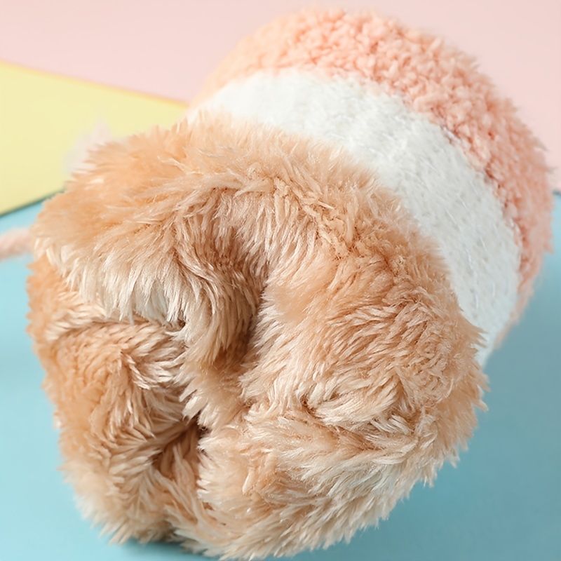Handsker Warm Plus Velvet Tyk Hængende Hals Søde Tegneseriehandsker Efterår Vinter Til 5-8 Årige Børn