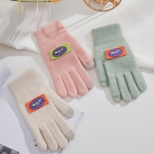 Vinterhandsker Til Kvinder Bløde Koldt Vejr Handsker Plys Varme Til Piger
