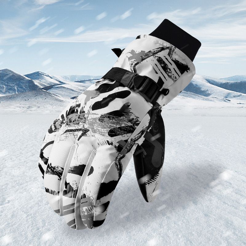 X-tiger Vinter Vandtætte Ski Handsker Varm Tykke Vanter Anti-slip Palm Til Børn Teenagere (6 - 14 År)