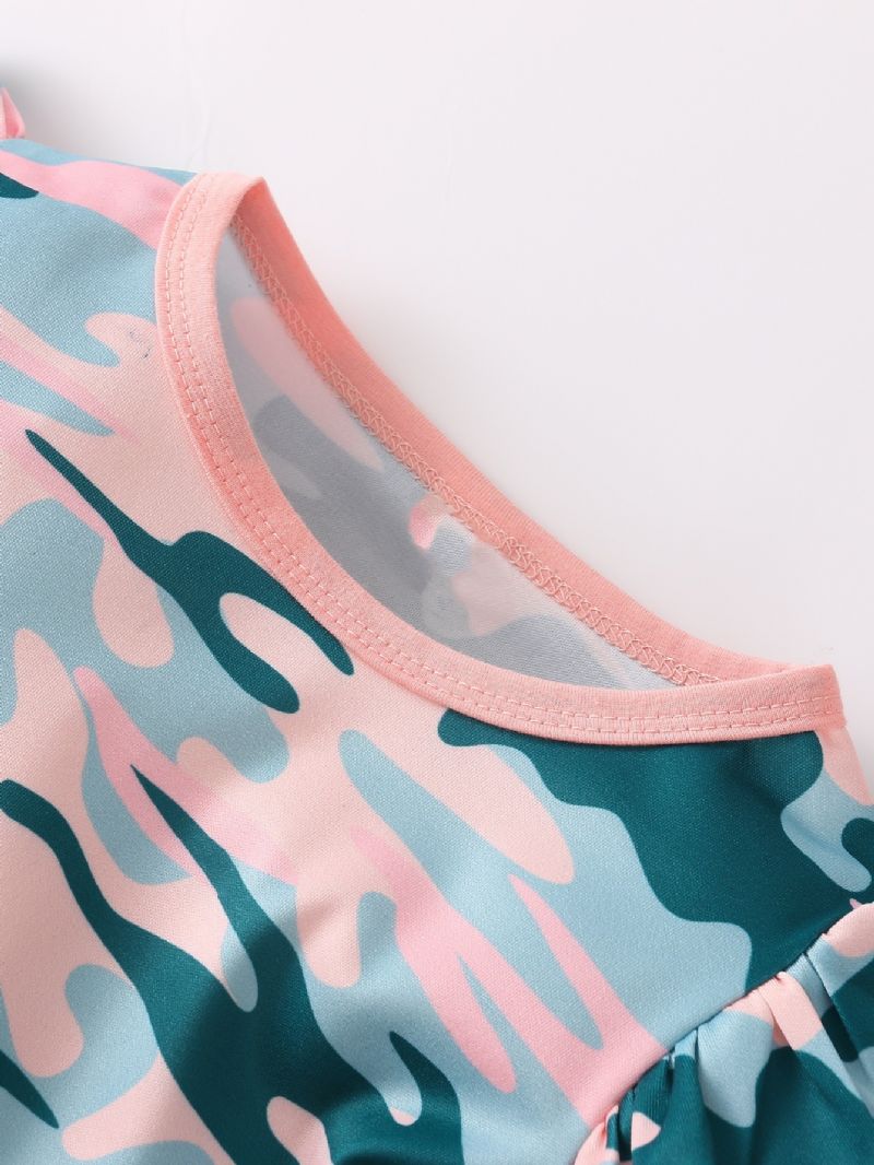 2 Stk Baby Langærmet Camo Jumpsuit Med Pandebånd