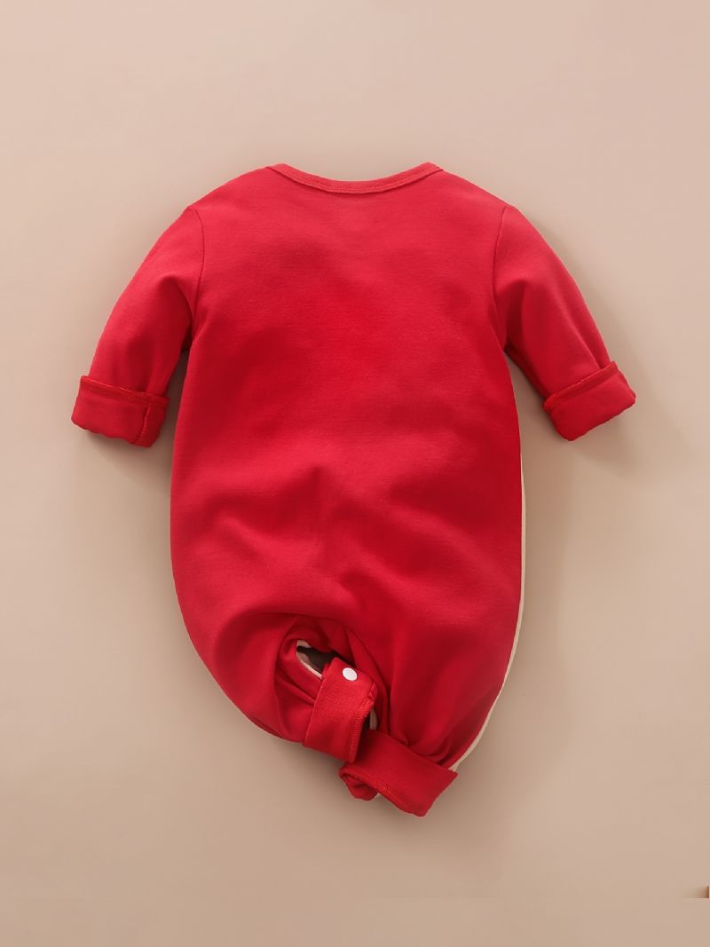 Baby Drenge Piger Jumpsuits Med Elg Design Til Jul