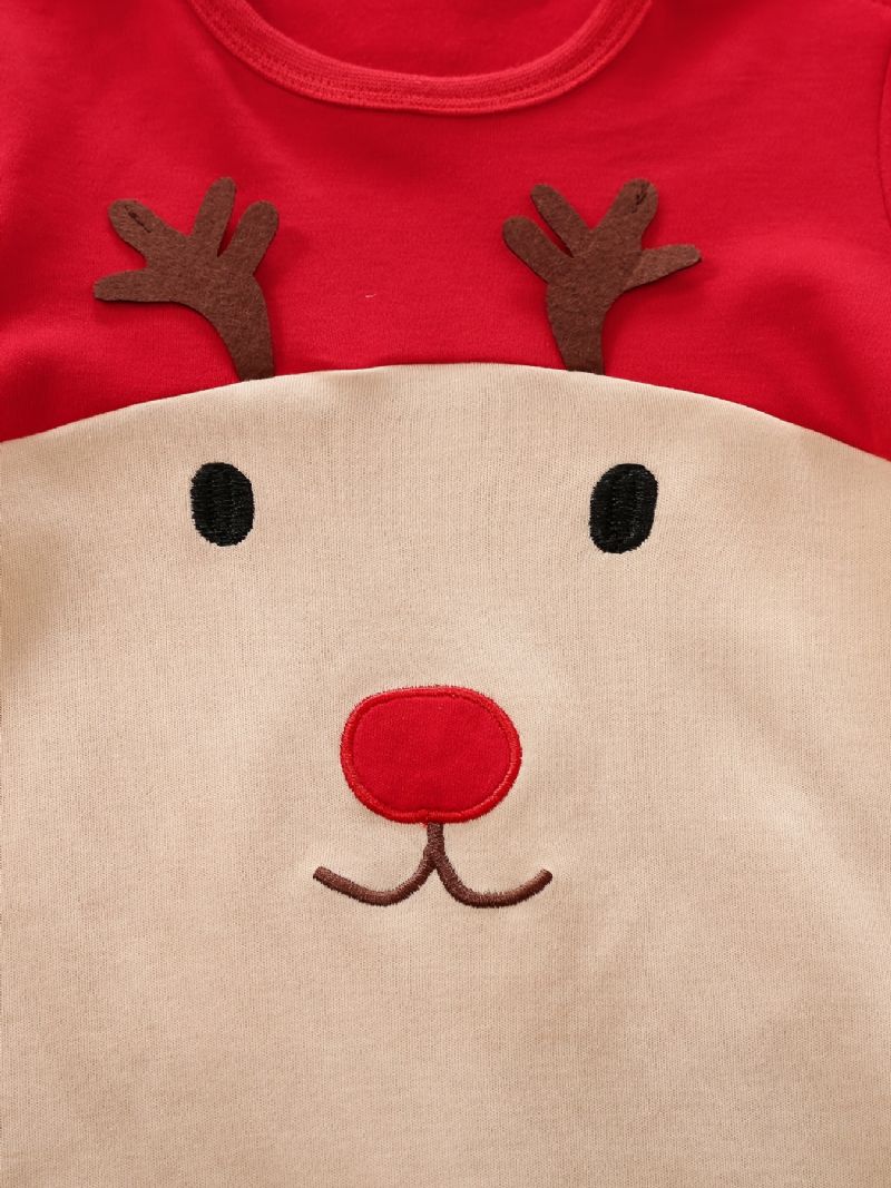 Baby Drenge Piger Jumpsuits Med Elg Design Til Jul