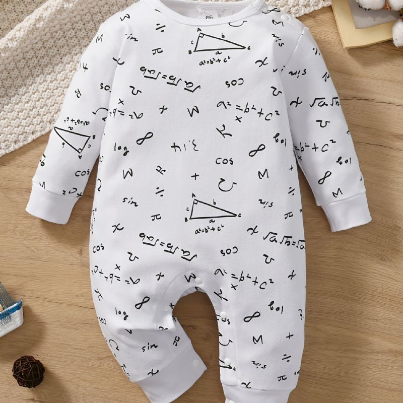 Baby Drenge Piger Langærmet Romper Jumpsuit Onesie Newborn Infant Tøj