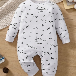 Baby Drenge Piger Langærmet Romper Jumpsuit Onesie Newborn Infant Tøj