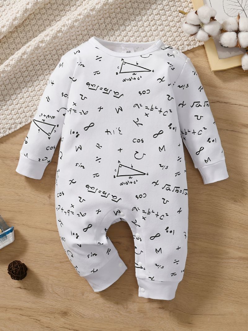Baby Drenge Piger Langærmet Romper Jumpsuit Onesie Newborn Infant Tøj