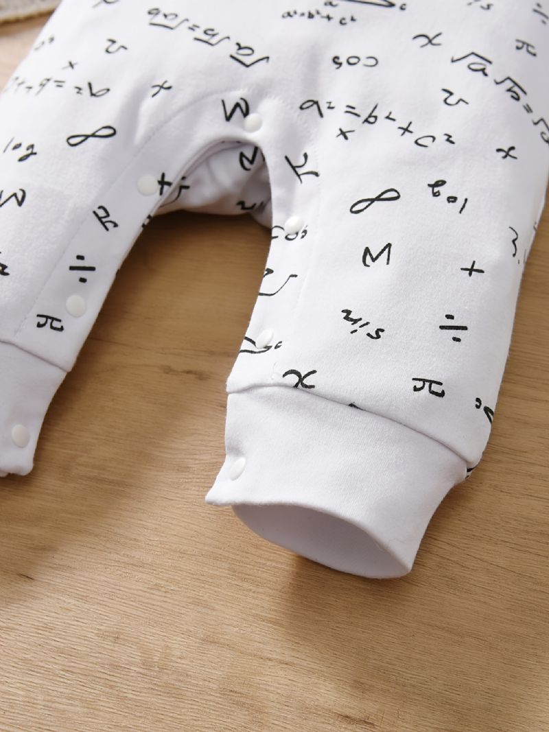 Baby Drenge Piger Langærmet Romper Jumpsuit Onesie Newborn Infant Tøj