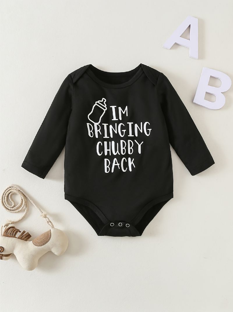 Baby Drenge Piger Rundhalset Langærmet Romper Bodysuit Onesie Jumpsuit Babytøj