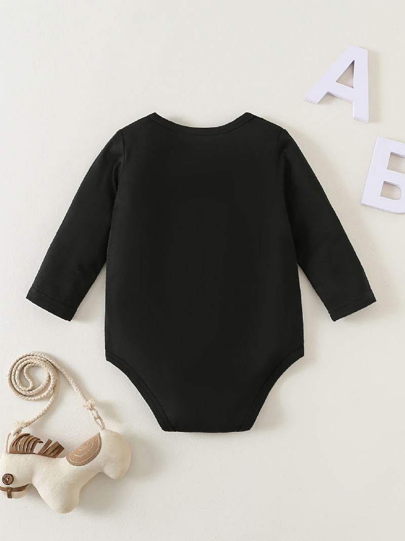 Baby Drenge Piger Rundhalset Langærmet Romper Bodysuit Onesie Jumpsuit Babytøj