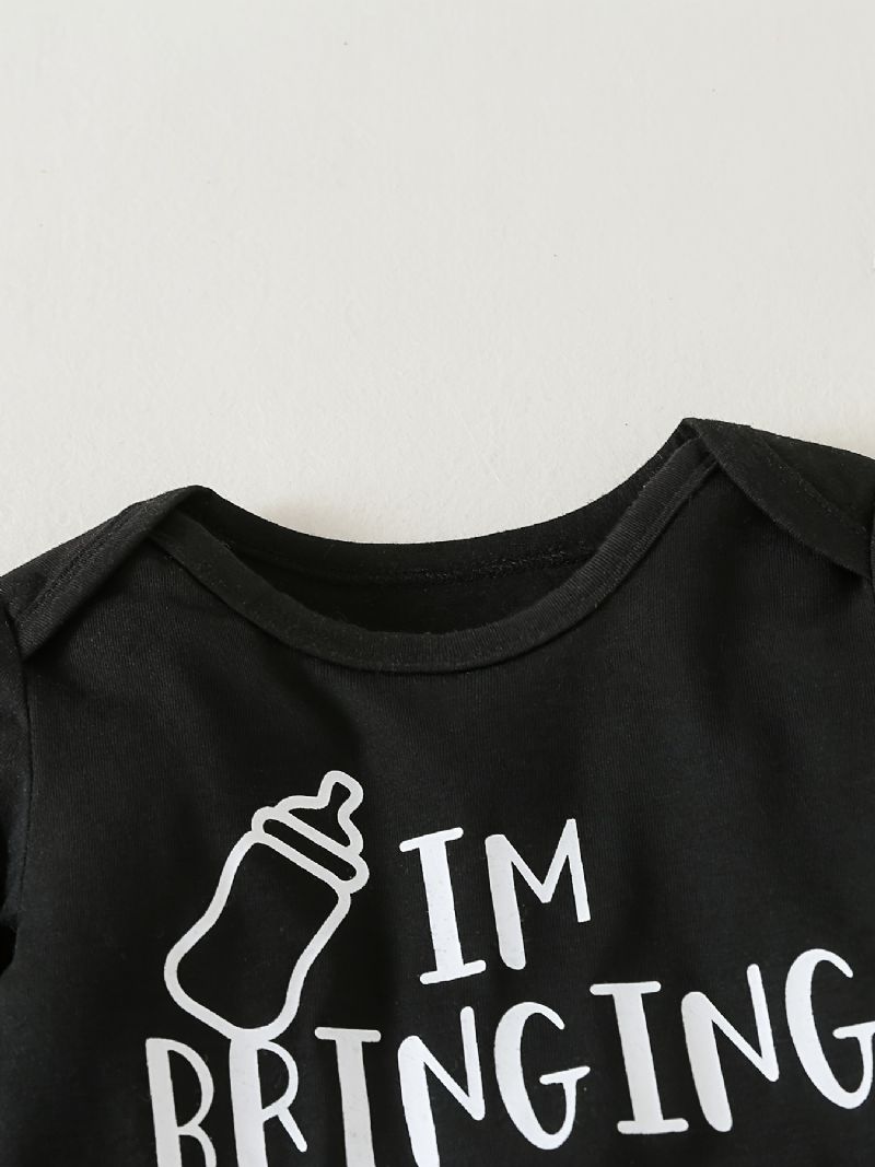 Baby Drenge Piger Rundhalset Langærmet Romper Bodysuit Onesie Jumpsuit Babytøj
