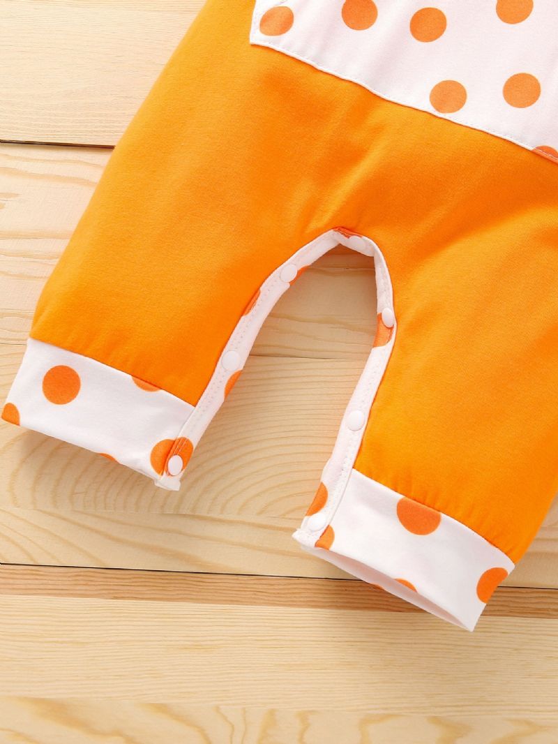 Baby Halloween Print Med Hættedragt