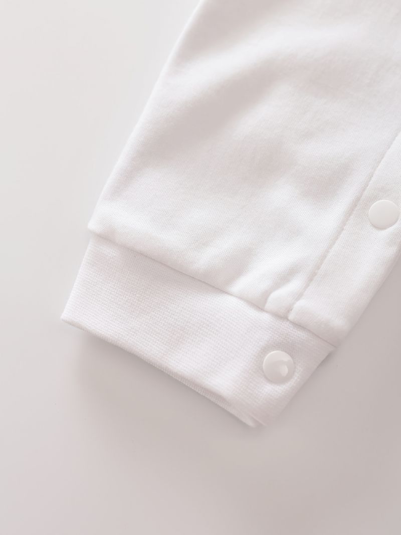 Baby Piger Polo Neck Gentleman Jumpsuit Babytøj