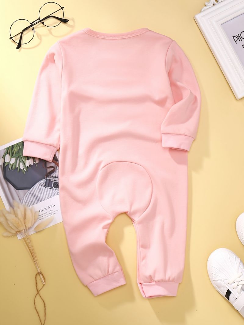 Babypiger Jumpsuits Langærmede Trøjer Med Ko Print