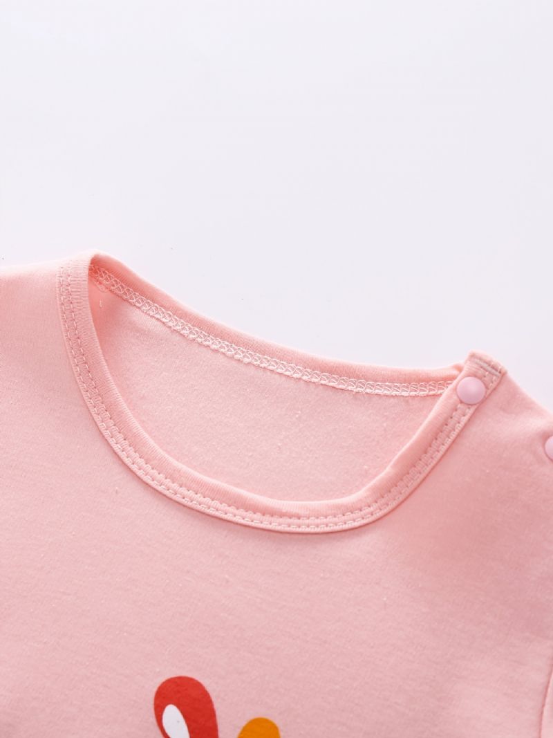 Babypiger Jumpsuits Langærmede Trøjer Med Ko Print