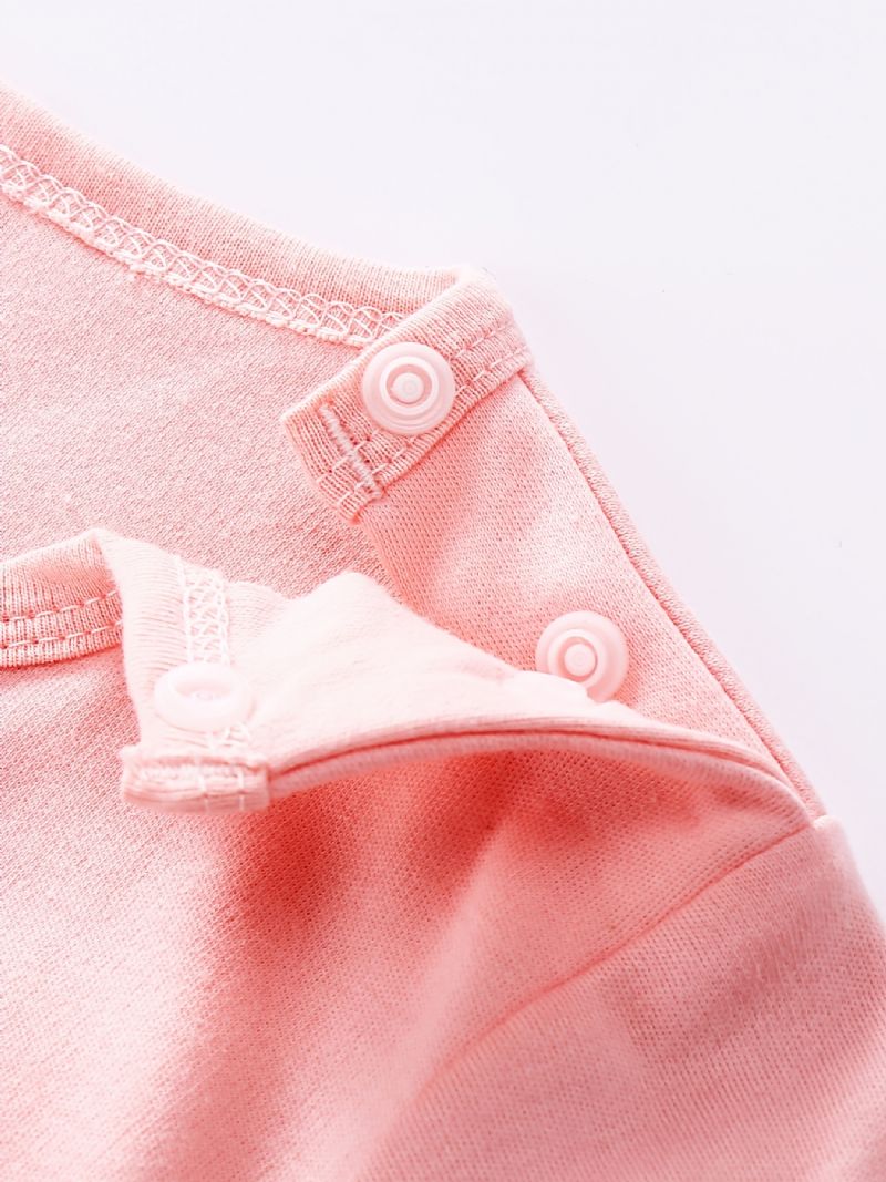 Babypiger Jumpsuits Langærmede Trøjer Med Ko Print