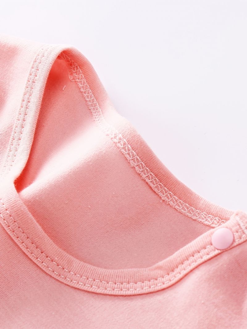 Babypiger Jumpsuits Langærmede Trøjer Med Ko Print