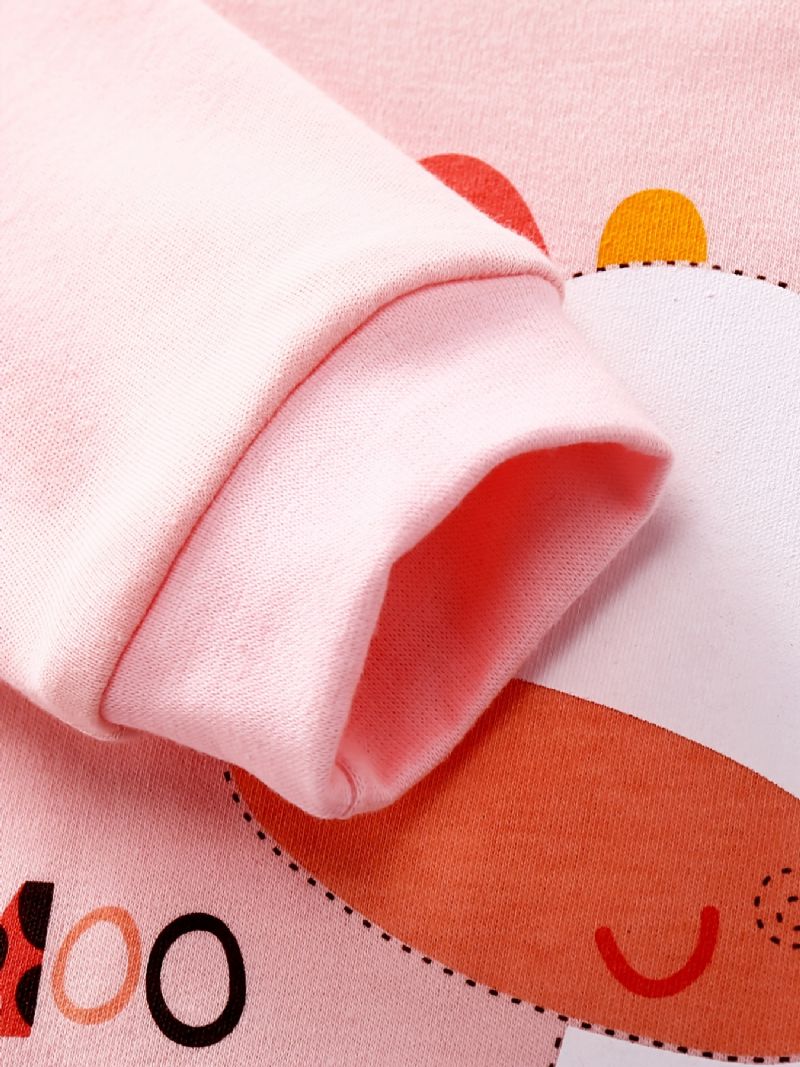 Babypiger Jumpsuits Langærmede Trøjer Med Ko Print