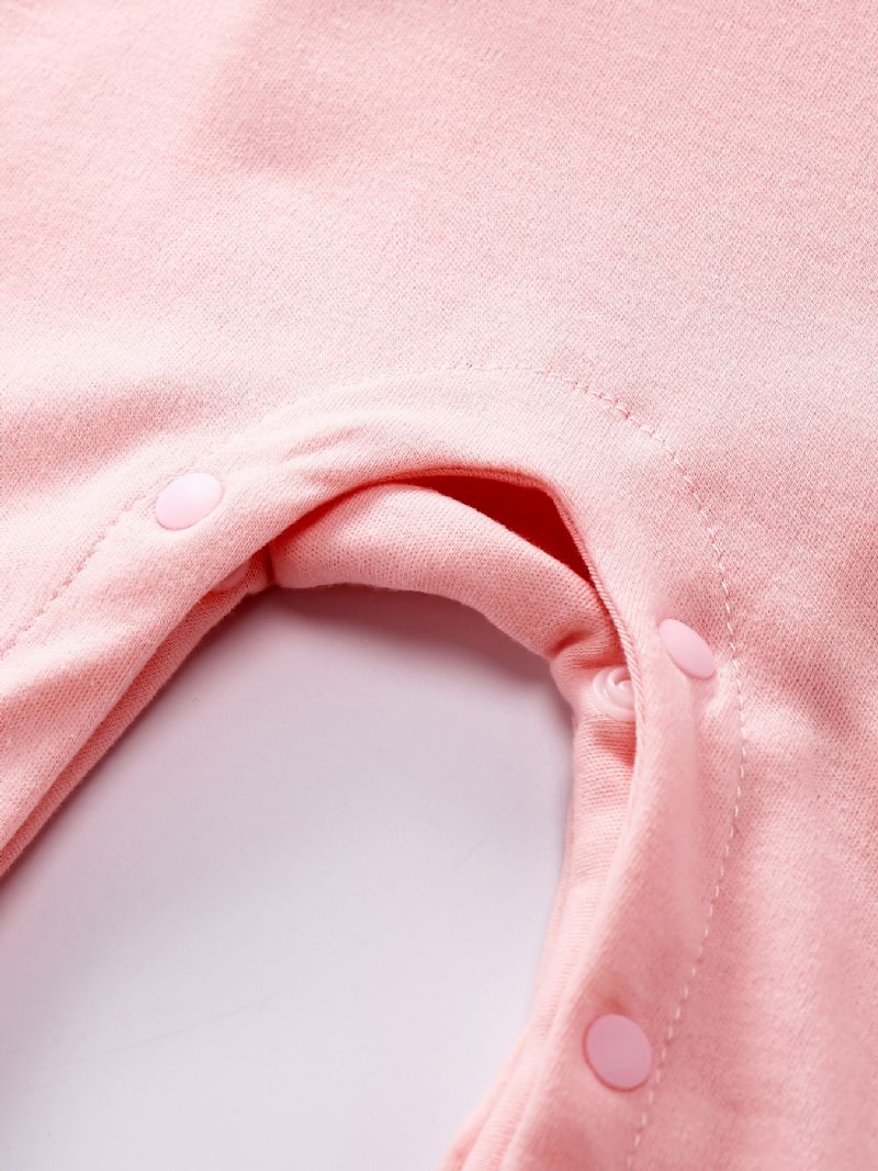 Babypiger Jumpsuits Langærmede Trøjer Med Ko Print