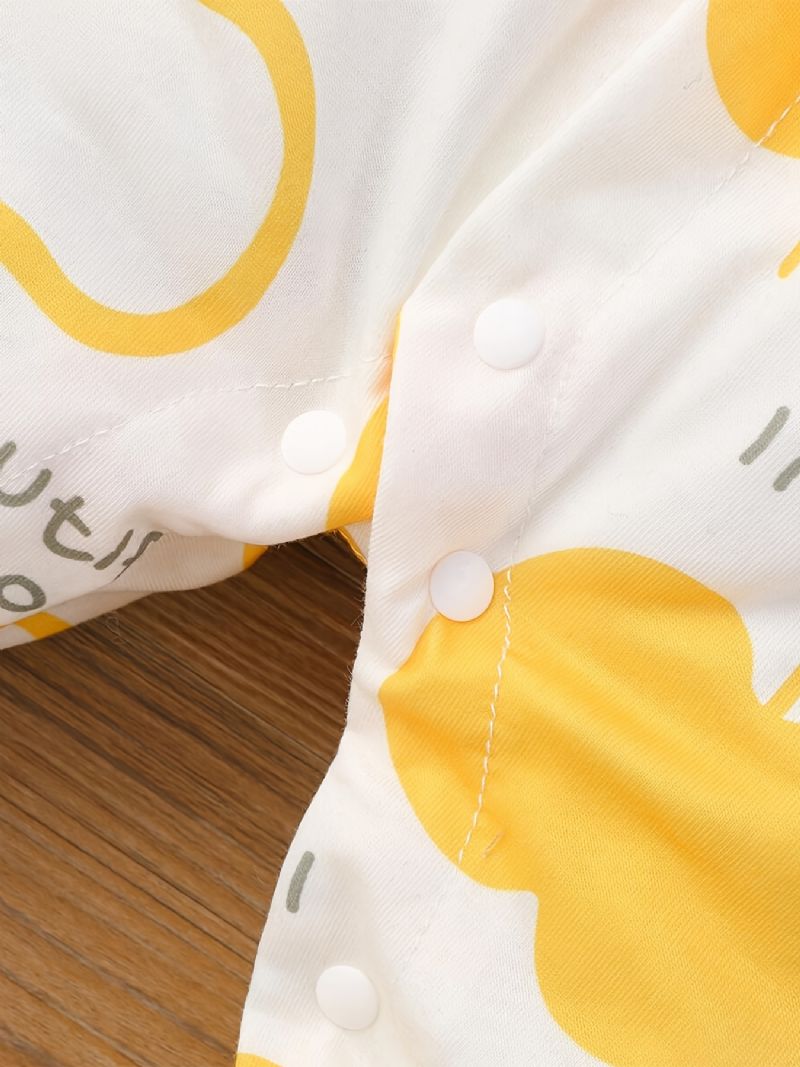 Babypiger Jumpsuits Med Grafisk Indretning Til Efterår Og Vinter Ny