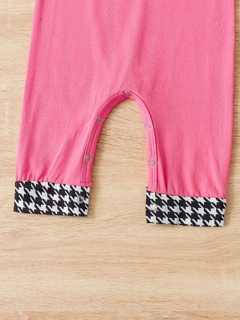 Drenge Brevtryk Langærmet Rundhals Romper Jumpsuit Babytøj
