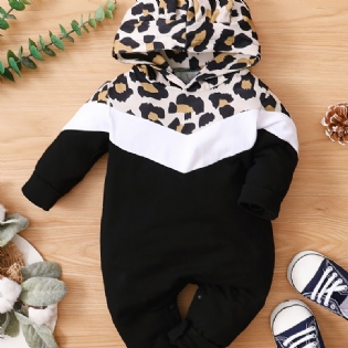 Jul Prisnedskæringer Baby Piger Leopard Hætte Jumpsuit Romper