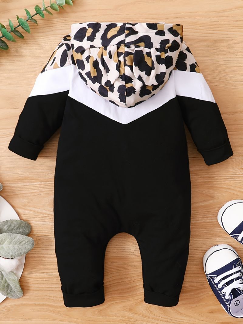 Jul Prisnedskæringer Baby Piger Leopard Hætte Jumpsuit Romper