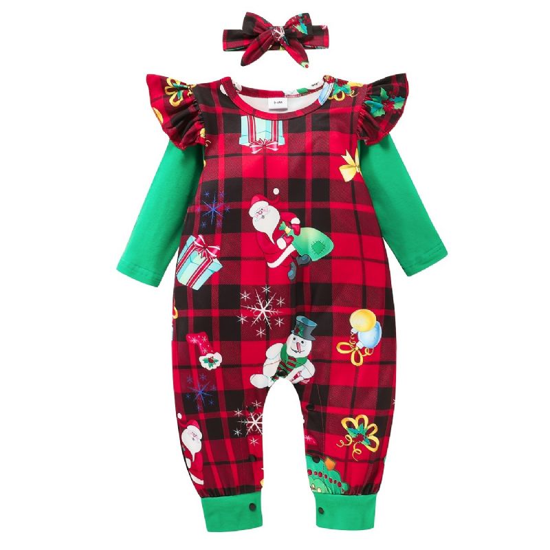 Jule Jumpsuit Romper For 0-24 Måneder Baby Piger